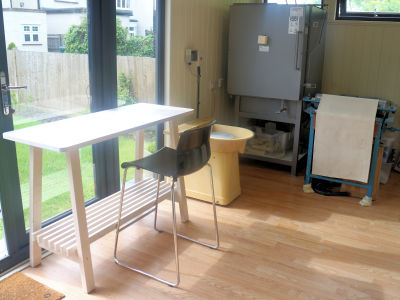 Claudia Luque's studio